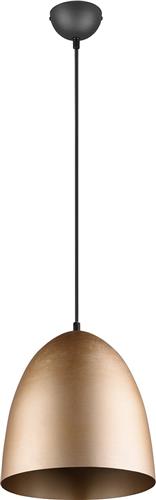LED Hanglamp - Hangverlichting - Trion Lopez - E27 Fitting - 1-lichts - Rond - Mat Goud - Aluminium
