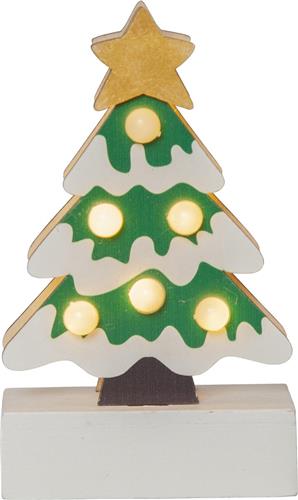 Star Trading LED decoratieve licht kerstboom 'Freddy', op batterijen, kleurrijk