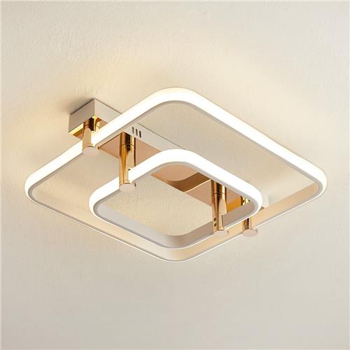 Plafondlamp vierkant met aanpasbare kleurtemperatuur, 2-lichts - Malva