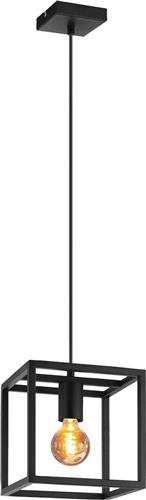 EGLO Eldrick hanglamp - E27(excl.) - 1 lichts - 20cm - Metaal - Zwart