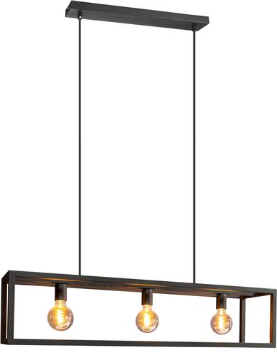 EGLO Eldrick Hanglamp - E27 - 70 cm - Zwart