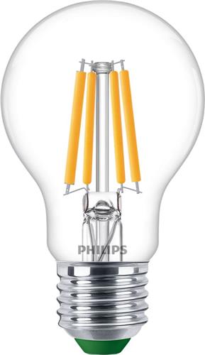 Philips MASTER LEDbulb Ultra Efficient E27 Peer Helder 2.3W 485lm - 827 Zeer Warm Wit | Vervangt 40W