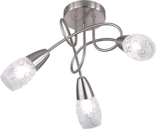 LED Plafondspot - Plafondverlichting - Torna Kalora - E14 Fitting - Rond - Mat Nikkel - Aluminium