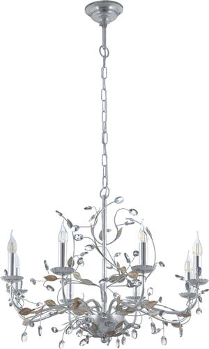 EGLO Vintage Flitwick 1 - Hanglamp - 8 Lichts - Ø780mm. - Zilver