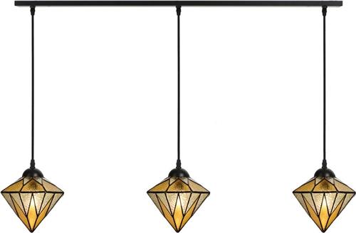 Art Deco Trade - 3 x Tiffany Aiko Yellow aan plafondbalk