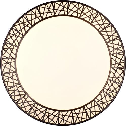 LED Plafondlamp - Torna Lester - 40W - Aanpasbare Kleur - Dimbaar - Afstandsbediening - Rond - Zwart - Kunststof