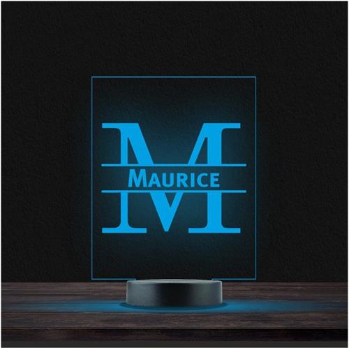 Led Lamp Met Naam - RGB 7 Kleuren - Maurice