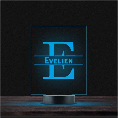 Led Lamp Met Naam - RGB 7 Kleuren - Evelien