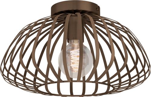 EGLO Espinal Plafondlamp - E27 - Ø 38.5 cm - Brons - Staal