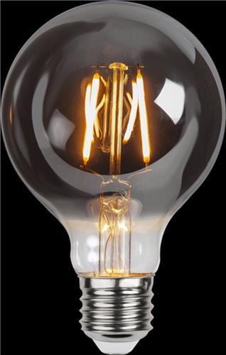 Bol vorm G80 - E27 - 1.8W - Super Warm Wit <2200K - Filament - Rookglas