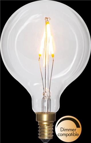 Bol vorm G80- E14 - 1.5W - Super Warm Wit <2200K - Dimbaar - Filament - Helder