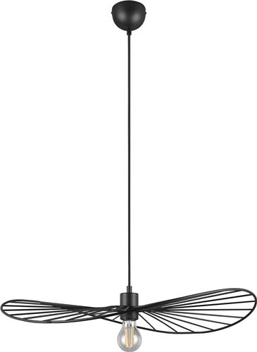 LED Hanglamp - Torna Aupe - E27 Fitting - 1-lichts - Rond - Mat Zwart - Metaal