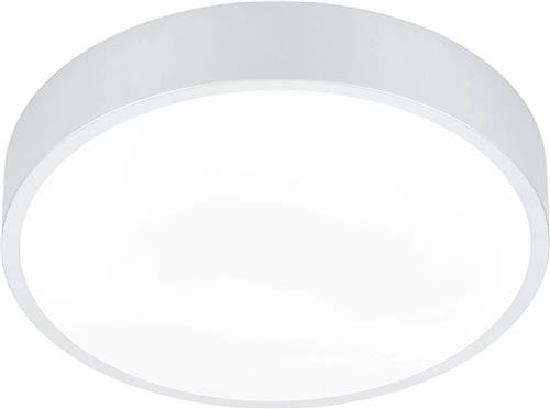 LED Plafondlamp - Plafondverlichting - Torna Wilson - 28W - Aanpasbare Kleur - Dimbaar - Rond - Mat Wit - Aluminium