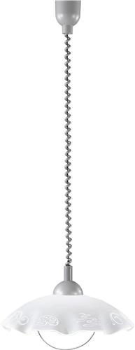 EGLO Brenda - Hanglamp - 1 Lichts - Zilver - Wit