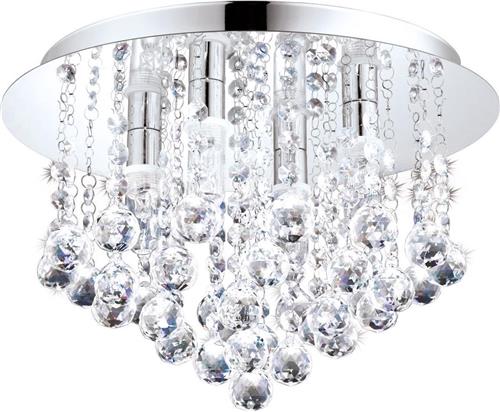 EGLO Batholino Almonte - Plafondlamp - 4 Lichts - Chroom - Helder