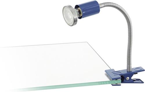 Eglo LED klemlamp Litos 1x3  watt kleur blauw