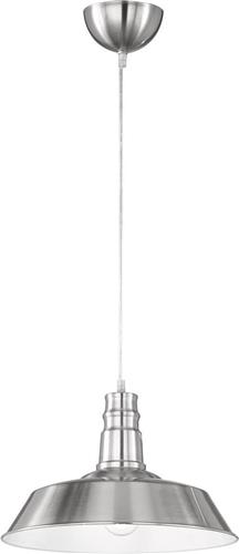 LED Hanglamp - Hangverlichting - Trion Wulo - E27 Fitting - Rond - Mat Nikkel - Aluminium