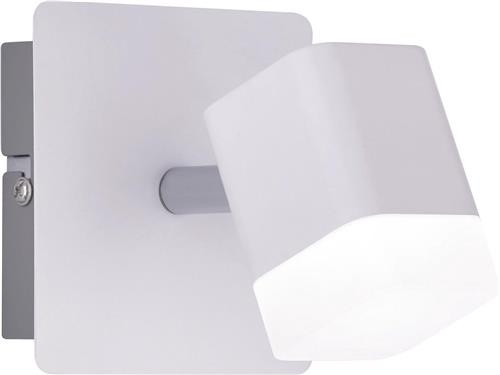 LED Wandspot - Wandverlichting - Trion Ribon - 4W - Warm Wit 3000K - 1-lichts - Rond - Mat Wit - Aluminium