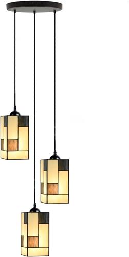 Art Deco Trade - Tiffany Kroonluchter Mondriaan Small Square 3