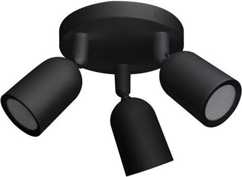 Triple LED Spot Triple Black Black voor Bulb GU10 - Overig - Zwart - Zwart - SILUMEN