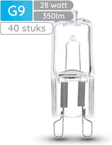 Modee Halogeen lamp G9 - 28W 2700K 350 LM 230V - Halogeen Lamp insteek - Warm Wit - 40 stuks