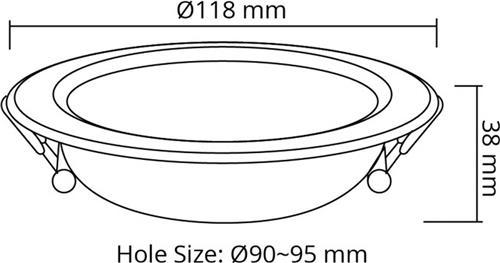 Milight RGBWW LED down light inbouwspot - 6W
