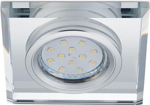 Spot Armatuur GU10 - Torna Panomi - GU10 Inbouwspot - Vierkant - Chroom - Aluminium