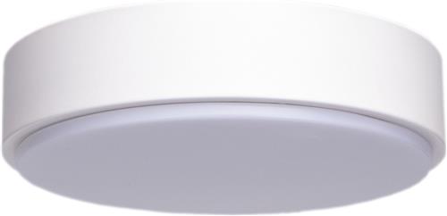 LED Plafondlamp - Aigi Santi - Opbouw Rond 12W - Helder/Koud Wit 6500K - Mat Wit Aluminium