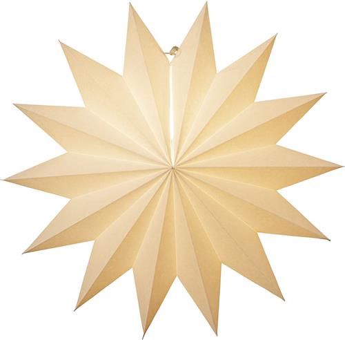 Star Trading papieren ster effen, wit, 14 punten, groot, kerstdecoratie, 60 cm