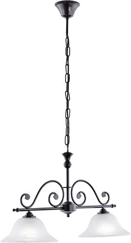 EGLO Murcia - Hanglamp - 2 Lichts - Zwart - Wit