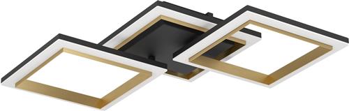 EGLO Calliera Plafondlamp - LED - 59.5 cm - Zwart/Goud/Wit - Dimbaar