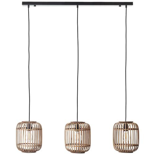 Rotan hanglamp Woodrow 3-lichts