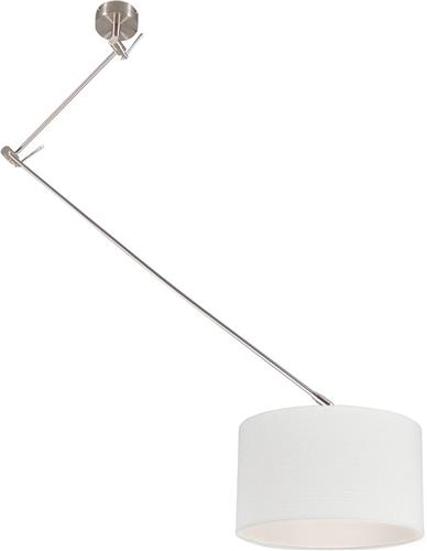 QAZQA blitz - Moderne Dimbare LED Smart Verstelbare hanglamp incl. wifi met Dimmer - 1 lichts - L 35 cm - Wit - Woonkamer