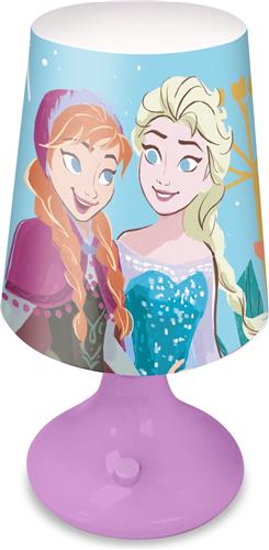 Disney Frozen tafellamp/bureaulamp/nachtlamp voor kinderen - lila - kunststof - 18 x 9 cm