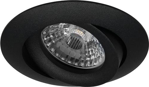 LED inbouwspot Timo -Rond Zwart -Koel Wit -Dimbaar -3.5W -Philips LED