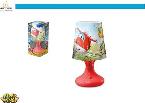 Super Wings - Nachtlampje kinderen - Rood - 18cm