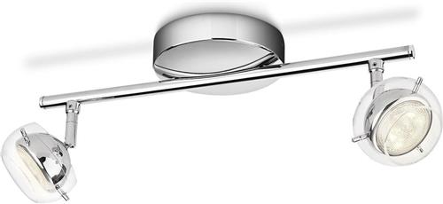 Philips Myliving Cypress - Plafondlamp - 2 Spots - Grijs