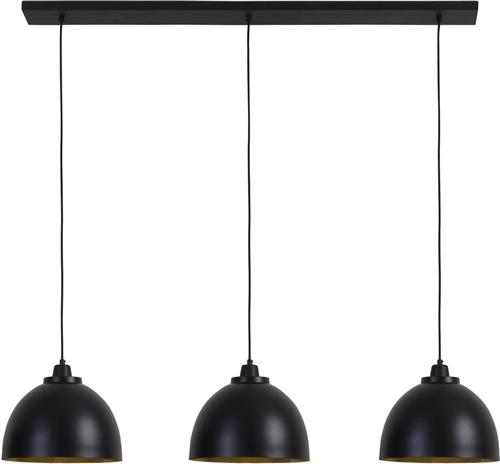 Light & Living Hanglamp Kylie - Zwart - 135x30x26cm - 3L - Modern - Hanglampen Eetkamer, Slaapkamer, Woonkamer