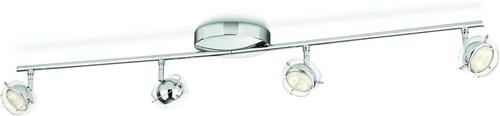 Philips - Myliving Cypress - LED - Plafondlamp - 4 lichts - Chroom - Grijs