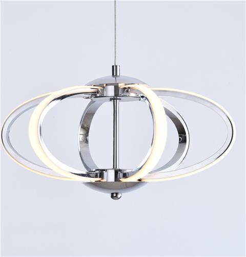3-staps dimbare hanglamp Yinthe - chroom