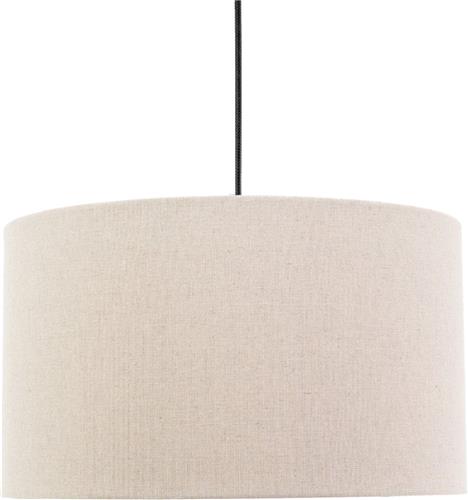 EGLO Feniglia Hanglamp - E27 - Ø 38 cm - Beige/Zwart - Linnen