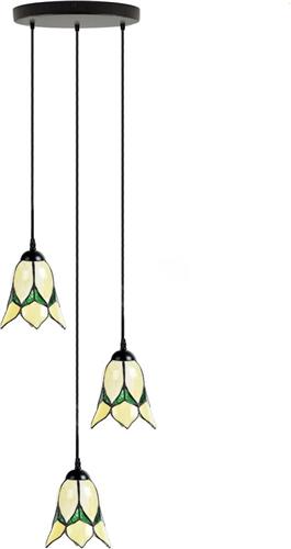 Art Deco Trade - Tiffany Kroonluchter Lovely Flower Yellow 3
