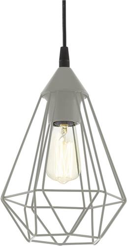 EGLO Tarbes 1 Hanglamp - E27 - Ø 17,5 cm - Mat Grijs
