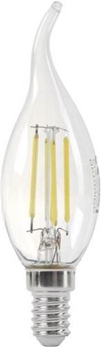 E14 LED lamp 4W Vlam Helder glas Dimbaar - Warm wit licht - Overig - Wit Chaud 2300K - 3500K - SILUMEN