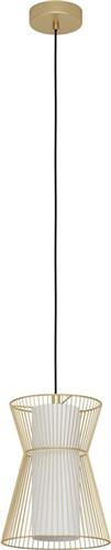 EGLO Maseta Hanglamp - E27 - Ø 22,5 cm - Goud/Wit