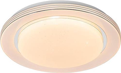 QAZQA jochem - Moderne LED Plafondlamp - 1 lichts - Ø 38 cm - Wit - Woonkamer | Slaapkamer | Keuken