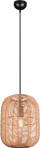 LED Hanglamp - Torna Tuna XL - E27 Fitting - 1-lichts - Rond - Mat Zwart - Aluminium