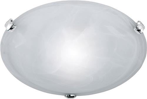 LED Plafondlamp - Plafondverlichting - Torna Adirona - E27 Fitting - Rond - Mat Nikkel - Aluminium