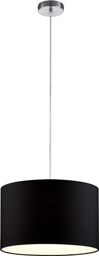 LED Hanglamp - Hangverlichting - Torna Hotia - E27 Fitting - 1-lichts - Rond - Mat Zwart - Aluminium