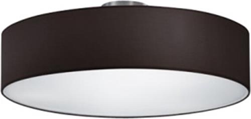 LED Plafondlamp - Plafondverlichting - Torna Hotia - E27 Fitting - 3-lichts - Rond - Mat Zwart - Aluminium